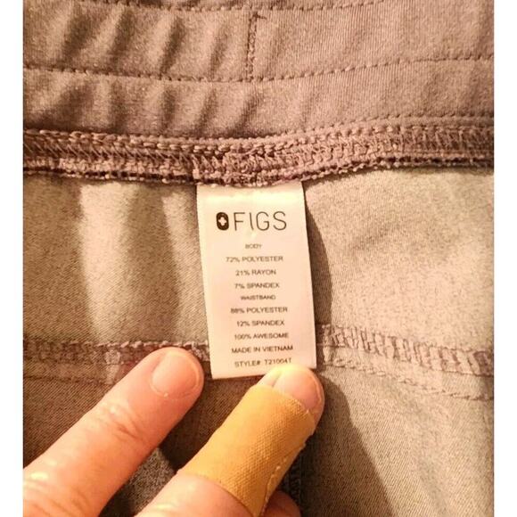 Figs Scrub Pants Women XXL-T Gray Technical Collection Straight Leg Stretch Flaw - Picture 11 of 12